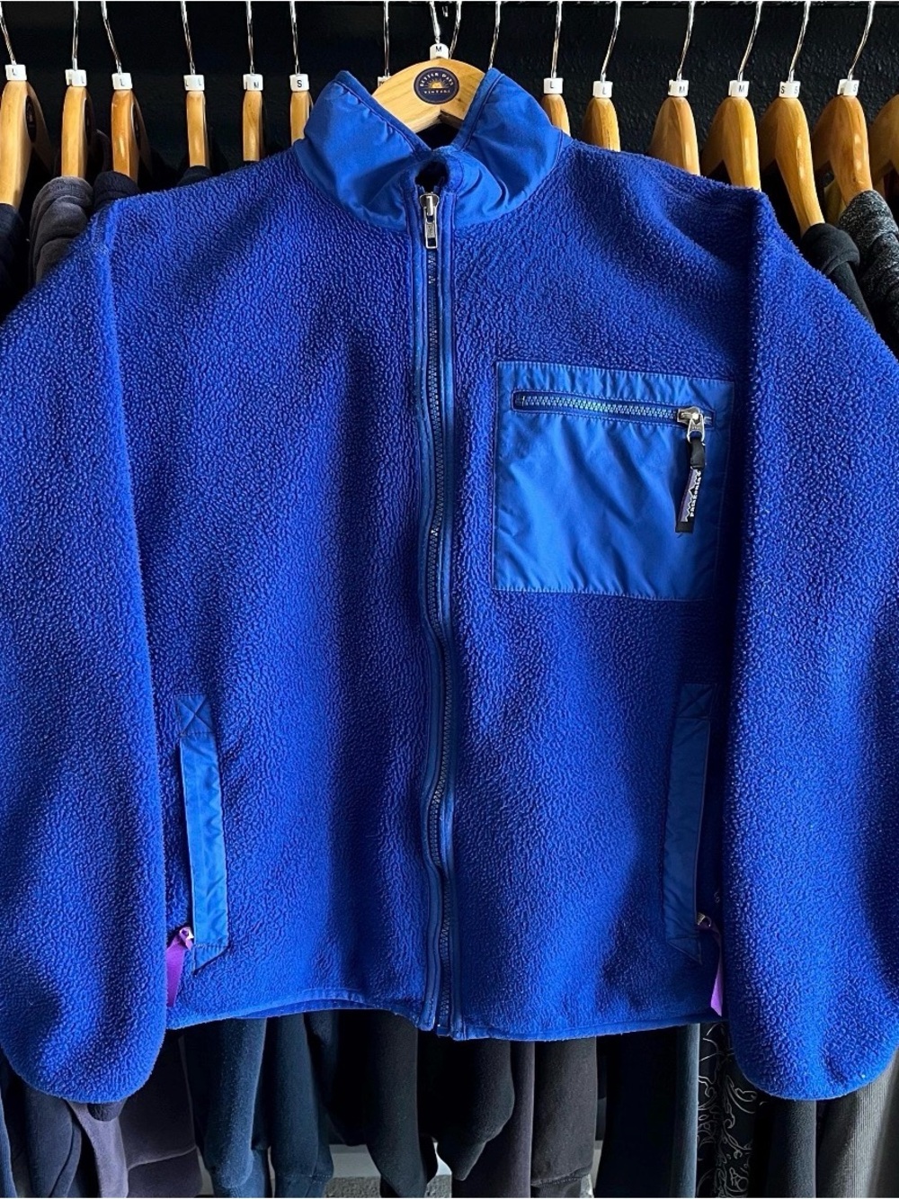 Vintage 80’s Patagonia USA Made Full Zip Fleece Jacket - Sz Women’s Med